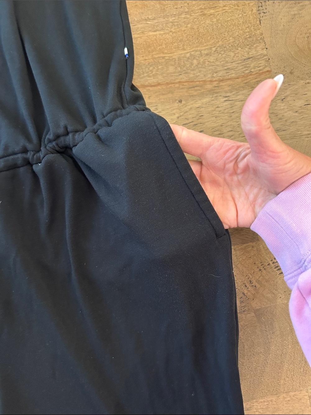 Kit and Ace V-Neck Jumpsuit with Drawstring Waist - Picture 4 of 8